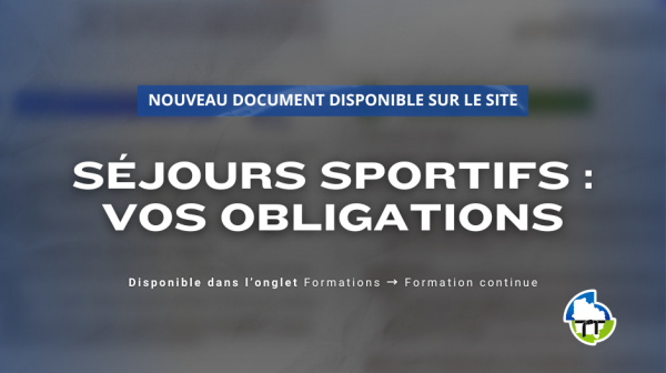 SÉJOURS SPORTIFS : UN GUIDE POUR VOS OBLIGATIONS